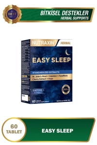 Easy Sleep 60 Tablet - Sarı Kantaron, Vişne, Kediotu Kök ve Çarkıfelek Ekstresi
